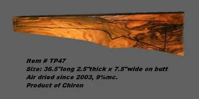 Turkish Walnut Rifle Gun Stock Blank(item#tp47)product Of Chiron • £382.03