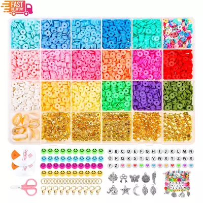 £13.95 • Buy Clay Beads For Jewellery Making, Selizo Polymer Clay Beads Bracelet Making Kit