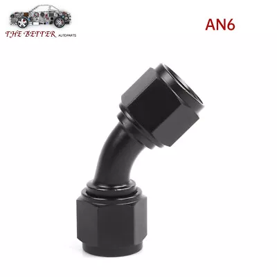 6AN Female To 6AN Female 45 Degree Swivel Coupler Union Fitting Adapter Aluminum • $8.99