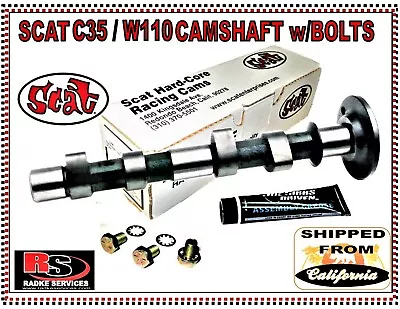 VW SCAT C35  W110 CAMSHAFT W/ BOLTS INCLUDED STREET OFF ROAD FROM RADKE  • $112