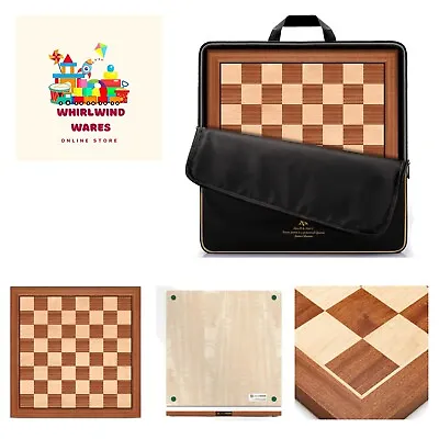 18.875  Professional Wooden Tournament Chess Board/Mahogany & Maple Inlaid / ... • $92.99