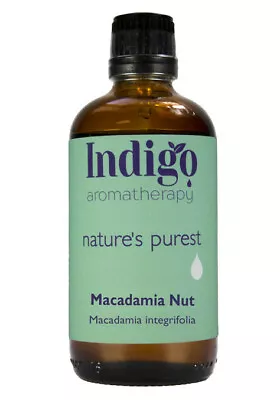 Macadamia Nut Oil - 100ml - Cold Pressed - Carrier Oil - Indigo Herbs • £12.45