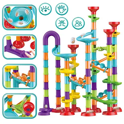 Large 113pcs Marble Run Race Set Construction Building Blocks Toy Game Gift UK • £8.69