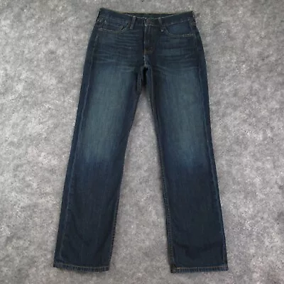 Levis Jeans Mens 30x30 Blue 514 Straight American Workwear Dark Wash Denim • $23.95