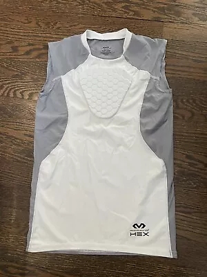 Boys McDavid Hexpad White Baseball Heart Guard Shirt Chest Protector Youth Large • $14.99