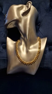 £32.95 • Buy Vintage Trifari Gold Plated Necklace/choker, Good Condition 