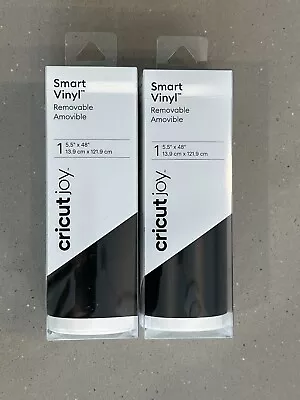 $8 • Buy Cricut Joy Removable Smart Vinyl 5.5 X48  Roll Black 093573454110
