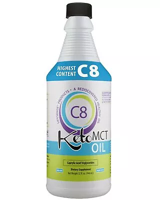 LifeSense C8 MCT Oil 32 Oz Most Potent On Market  By Ph. D BUY DIRECT • $36.99