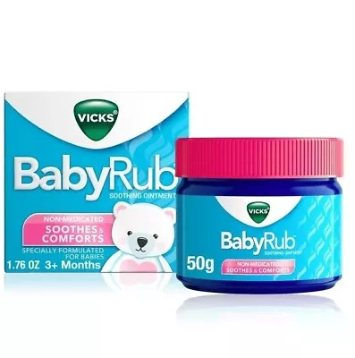 Vicks BabyRub Non-Medicated Soothing Chest Rub Ointment 1.76 Oz • $9.95