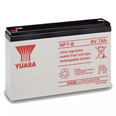 £20.31 • Buy YUASA NP7-6, 6V 7AH (as 7Ah & 8Ah) MICROCAT BAIT BOAT BATTERY 6V 7.2AH, 7.5AH 
