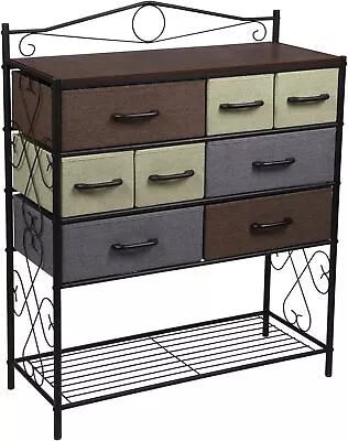 Home Essentials Victoria Dresser Storage Organizer With 8 Drawers And Shoe Rack • $98.35