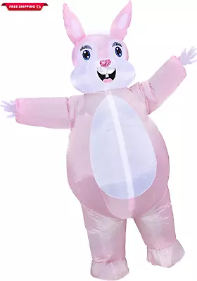 Easter Bunny Costume Adult Rabbit Party Blow Up Costumes Suitable For Men Women  • $60.71