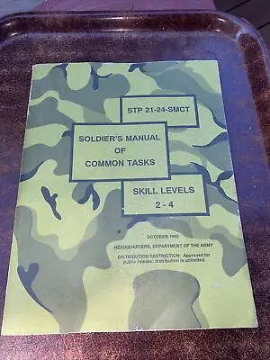 Vintage Military Memorabilia 1992 Skill Levels 2-4 Common Tasks STP 21-24-SMCT • $21.99