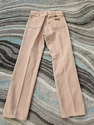 Vintage Wrangler 13mwz Western Jeans Mens 28 X 31 (Tag 30) Pink 60s 70s Bootcut  • $34.94