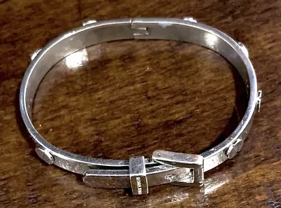 MICHAEL KORS Silver Stainless Steel  Astor  Belt Buckle BRACELET • $65