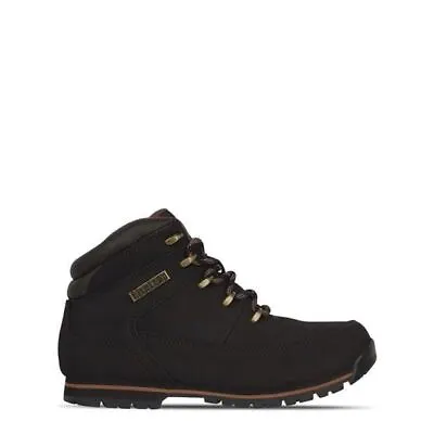 Men's Boots Firetrap Rhino Leather Upper Lace Up Casual In Brown • £39.99