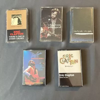 Eric Clapton Cassettes Lot Of 5: Big Boss Man Behind The Sun From The Cradle… • $7.49