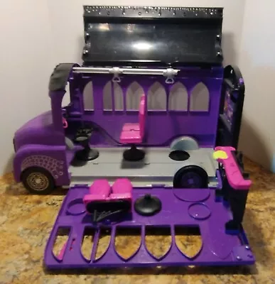 Monster High Doll Large Purple Party School Bus Playset • $20