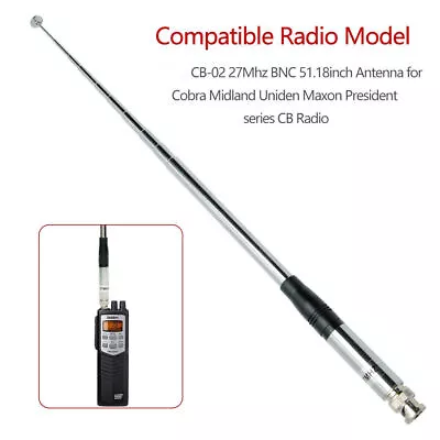 51  26-29 MHz BNC Telescopic Antenna For Handheld/Portable CB Band Walkie Talkie • $14.94