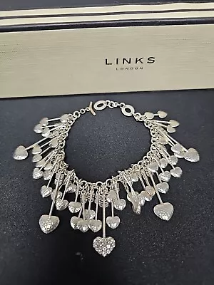 Links Of London Lovestruck Cupids Arrow Bracelet Silver Boxed • £99