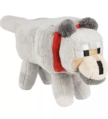 Minecraft Wolf Plush Toy Soft Stuffed Doll Cartoon Kids Gift UK • £6.99