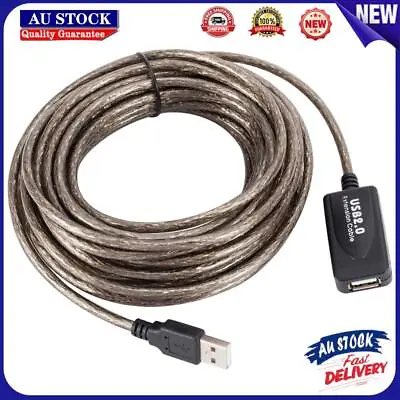 $14.60 • Buy 33ft USB 2.0 Extension Repeater Cable Signal Booster USB A Male To USB A Female