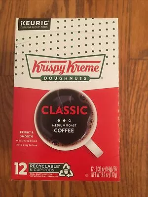 Lot Of 2 - Krispy Kreme Classic Medium Roast Coffee Keurig K-Cup Pods - 12 Count • $19