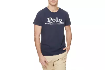 Polo Ralph Lauren Men's Custom Slim Fit Tee / T-Shirt / Tshirt In Cruise Navy • $60