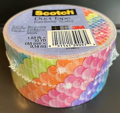 Scotch Duct Duck Tape RAINBOW SCALES Factory Sealed BNIP • $4.99