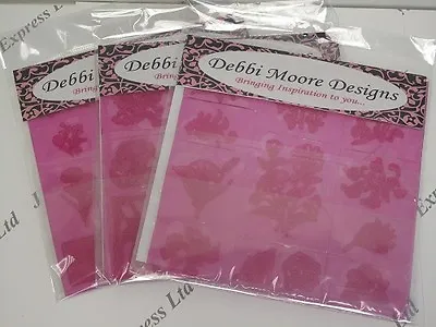 £12.72 • Buy Acrylic Stamp Sheet Flower Set (32 Stamps) Debbi Moore Cardmaking & Scrapbooking