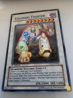 Colossal Fighter 5ds1-en043 Super 1st Edition Yugioh Card  • £0.99