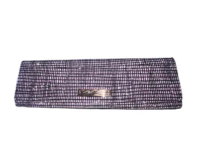 MAC NWOT Empty Bling Make Up Brush Pouch Bag Case Magnetic  Black Pink Sequence • $13