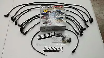 Moroso Big Block Chevy 454 7.4L Spark Plug Wires 90 Deg Boots HEI Under Header • $50.99