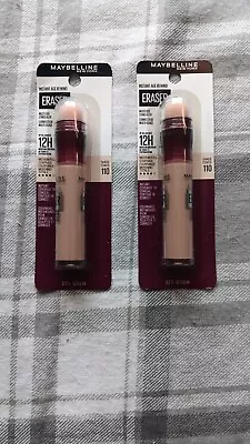 2 Pack Maybelline Instant Age Rewind Eraser Dark Circles Concealer 110 Fair Med. • $17.99