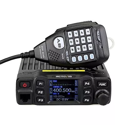 Retevis RT95 Dual Band Mobile Radio Dual Speaker Mobile Transceiver 200 Cha... • $141.53