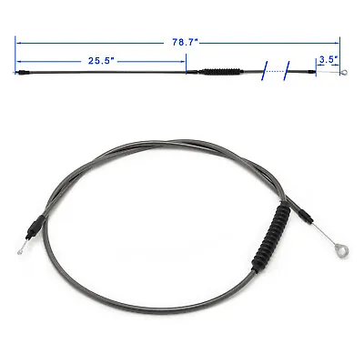 New 78.7'' Stainless Steel Clutch Cable For Harley Softail Dyna Road King Glide • $47.30