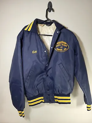 Vintage 80s Belfast High School Football Satin Button Jacket Size M Or L • $19.99