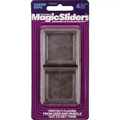 Magic Sliders 1-3/4 In. Square Non-Skid Furniture Leg Cup (4-Pack) 39822 Magic • $2.72