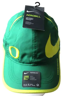 Nike DRI-FIT Men's University Of Oregon Ducks Big Swoosh Hat Green Yellow NWT • $24.95