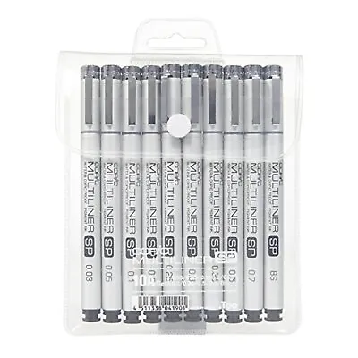 Copic Marker Multiliner Sp 10 Pen Set - Metal Body Black Sketching F/S W/Track# • $66.03