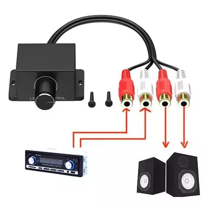 Car Home Audio Amplifier Subwoofer Bass RCA Level Remote Volume Control Q5C0 • £6.50