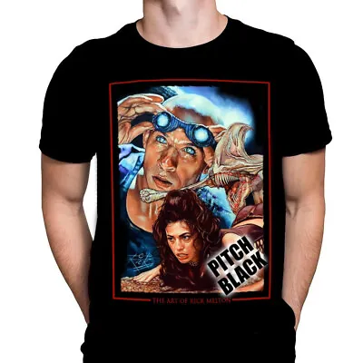 PITCH BLACK - Classic Sci-Fi Alien Movie - T-Shirt / Monsters / Vin Diesel • $27.29