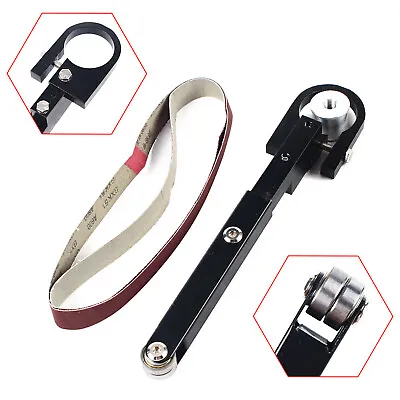 Angle Grinder Belt Sander Attachment Metal Wood Sanding Grinding Machine Bracket • $18.80