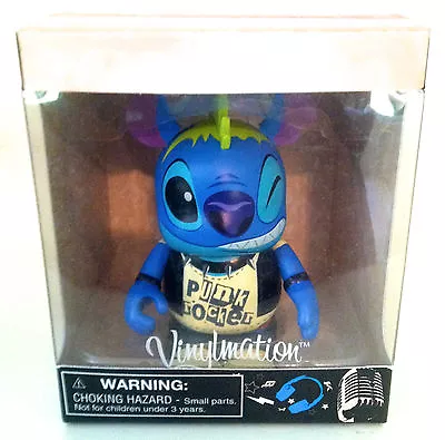 Disney Vinylmation 3  Tunes Punk Rock Stitch Lilo And Collectible Toy Figure New • $46.49