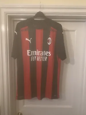Ac Milan Shirt Large Ibrahimovic On Back • £64.99