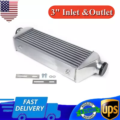 Aluminum Polished Tube & Fin Intercooler 27 X9 X4  3inch Inlet &Outlet Universal • $89