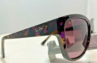 Maui Jim Hanapaa Mj 538-13d Purple Tortoise Maui Rose Polarized Sunglasses 9.9 • $95