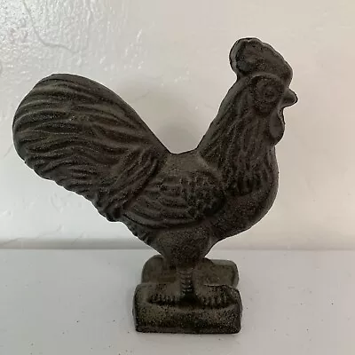Vintage Cast Iron Rooster Door Stop/Collectable/Display • $42.49