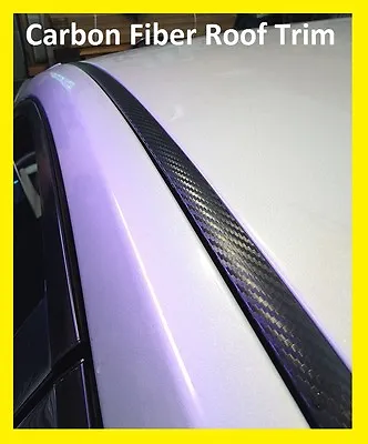 For 2003-2006 INFINITI G35 BLACK CARBON FIBER ROOF TRIM MOLDING KIT - 2 Door • $35.49