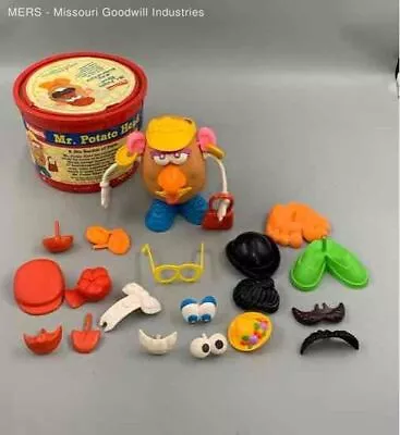 Vintage Playskool Mr. Potato Head & His Bucket Of Parts • $19.99